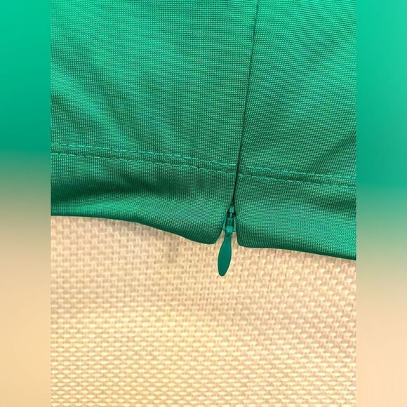 NWT Alexis designer emerald green long sleeve rouched crop top size XL as is - Picture 4 of 11
